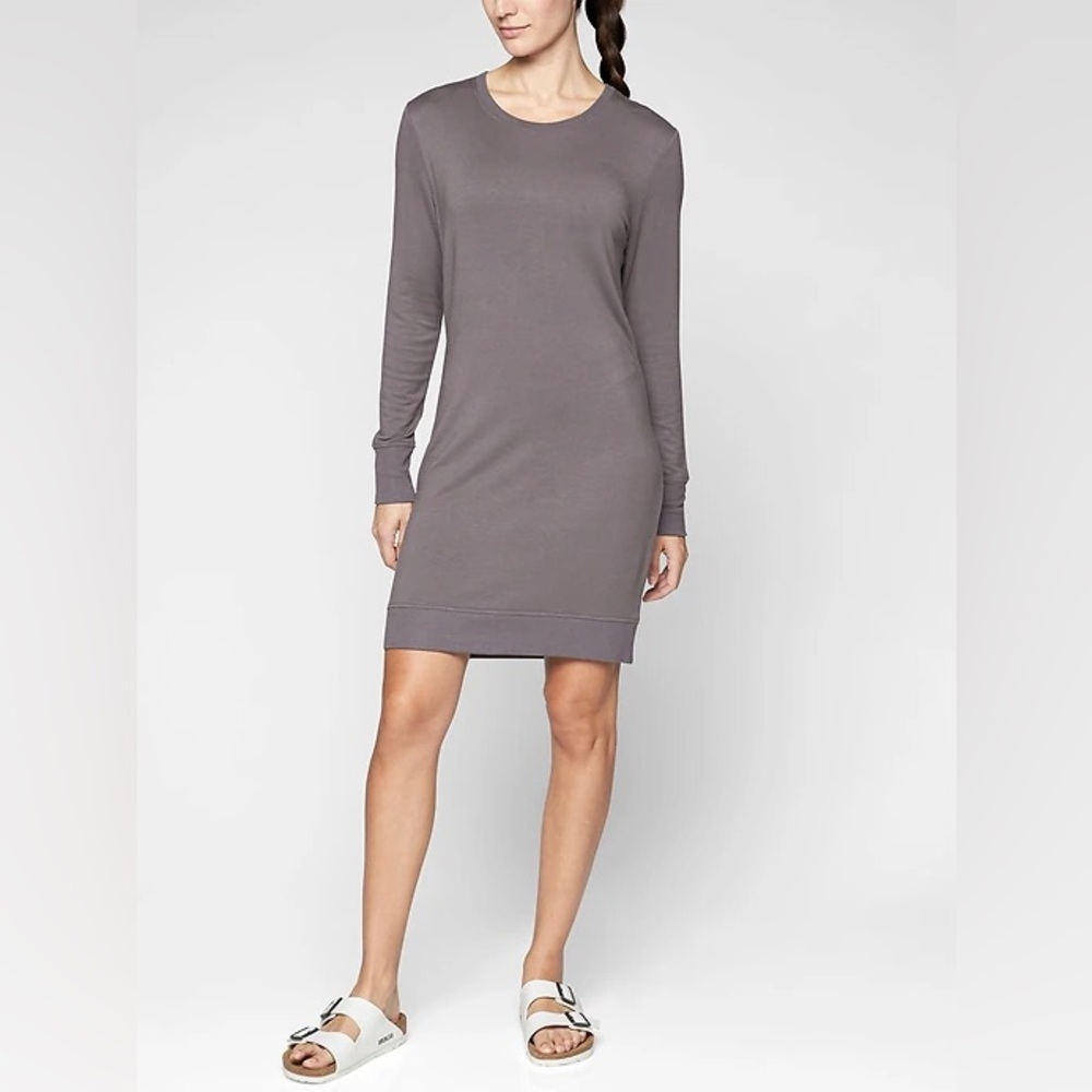 ATHLETA SIZE SMALL GRAY Nirvana Go-To Dress